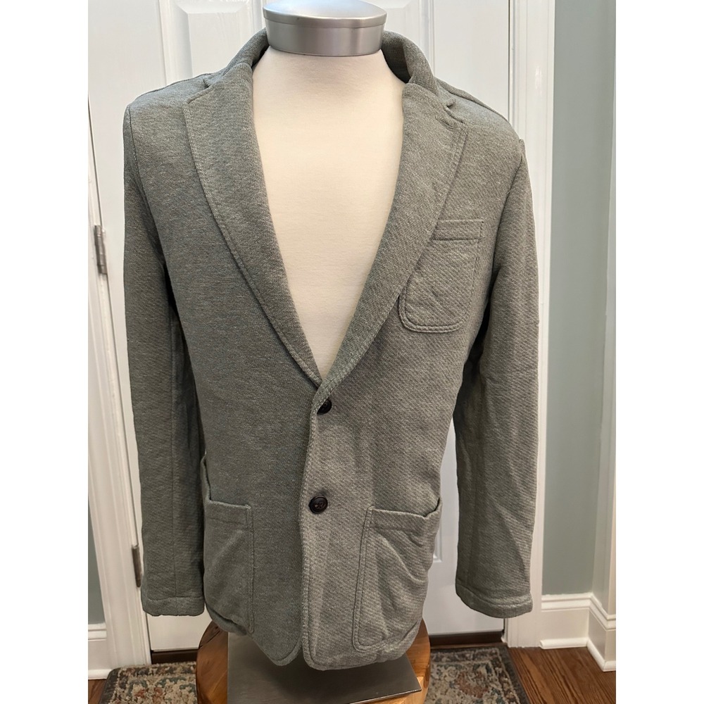Faherty Reserve The Inlet Blazer Cotton Blend Sage Green/Gray READ